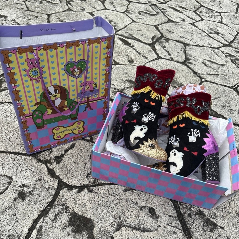 Very Rare Irregular Choice Light Up Halloween Boots